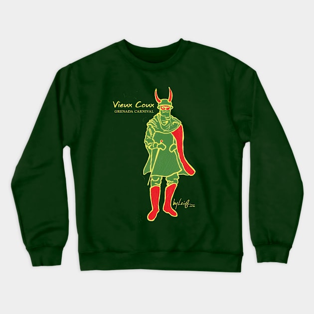 Grenada Vieux Coux Crewneck Sweatshirt by @byleighart